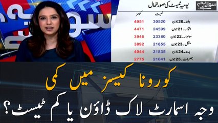 COVID-19 cases are falling down, due to smart lockdown or less test?