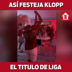 Así celebró Jürgen Klopp la victoria del Liverpool