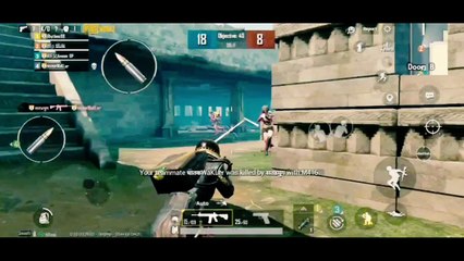 Duo vs Squad TDM Ruins win PUBG. / Destroying the enemy squad