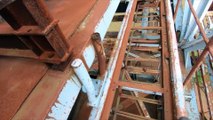 German Guy Exploring a Massive Abandoned Excavator