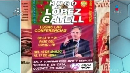 Venden películas piratas de López-Gatell