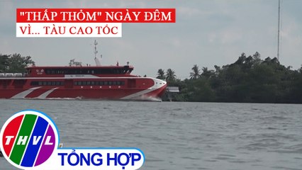 Người dân Cồn Cò "thấp thỏm" vì tàu cao tốc gây sạt lở