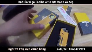 Bật lửa xì gà Cohiba 4 tia - Khò cigar Cohiba chuyên dụng giá rẻ