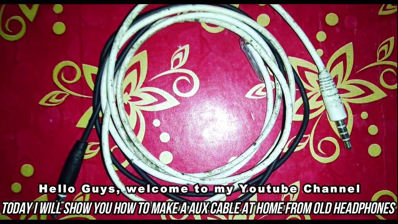 How to make AUX cable from old headphones/earphones(Very Easy)