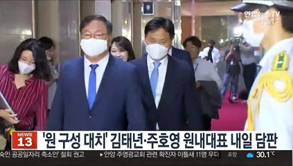 '원 구성 대치' 김태년·주호영 원내대표 내일 담판