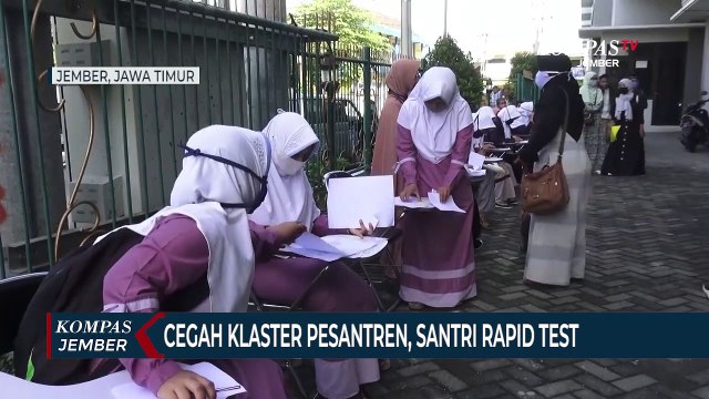 Cegah Klaster Pondok Pesantren, Ratusan Santri Nurul Jadid Rapid Test