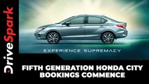 Fifth Generation Honda City Bookings Commence| Specs, Features, Launch & Other Details