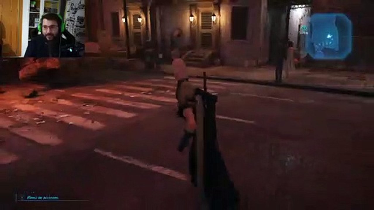 Reacció humana del gamer Alexelcapo jugant a  FFVII Remake
