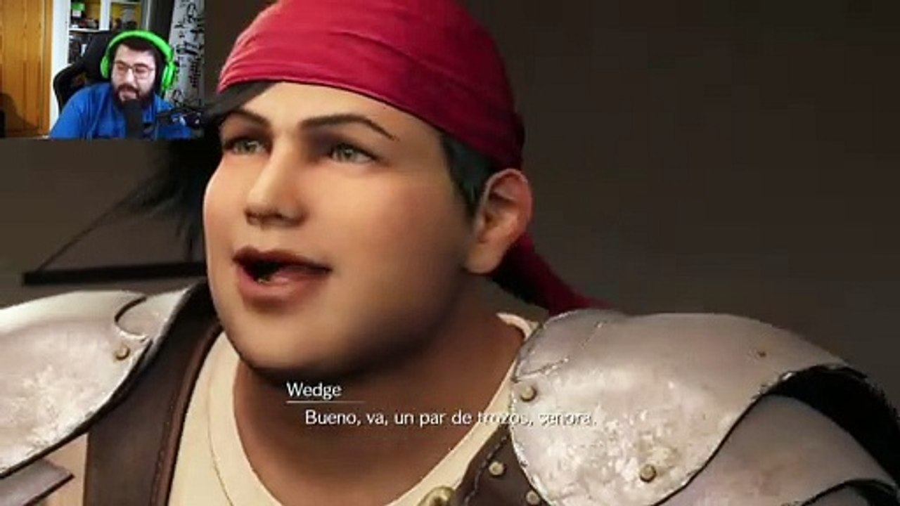 Escena graciosa Alexelcapo jugant al FFVII Remake