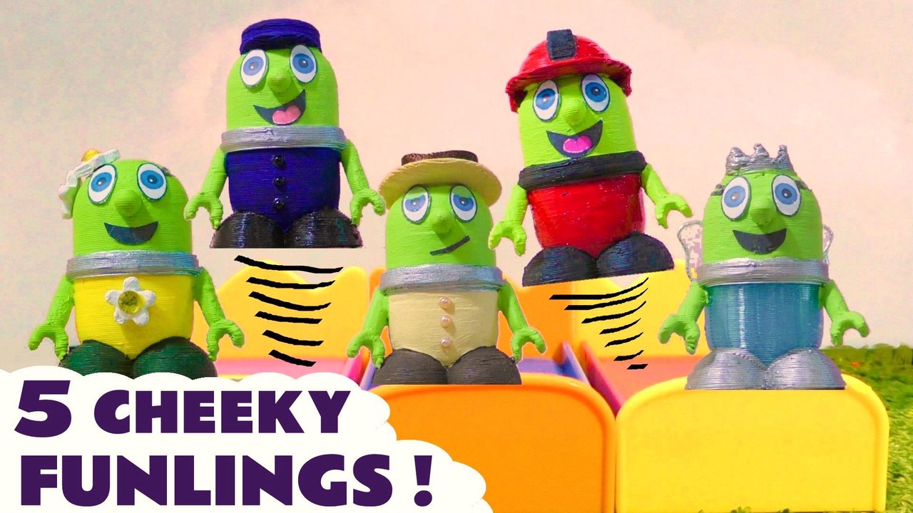 5 Cheeky Monkeys Jumping on the Bed Nursery Rhyme with the Funny ...