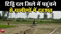 टिड्डि दल जिले में पहुंचने से ग्रामीणों में दहशत