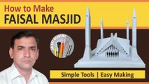 How to Make Faisal Masjid in 3D | Faysal Masjid | Fasal Mosque