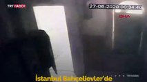 İstanbul'da tekstil atölyesindeki patlama anı kamerada