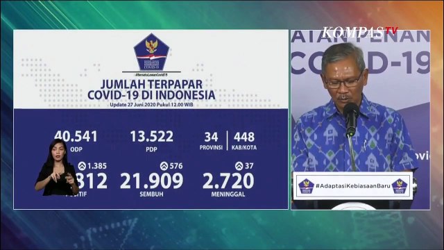 Update Corona 27 Juni: 52.812 Positif, 21.909 Sembuh, 2.720 Meninggal