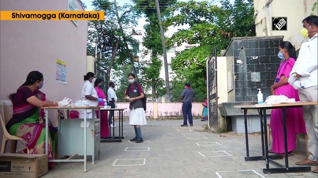 Students appear for SSLC exams with precautions in Karnataka