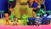Imaginext Teen Titans Go Robin & Batmobile And Swamp Thing Rescue Batman From Steppenwolf