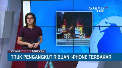 Truk Angkut 20.000 Iphone Terbakar di Tiongkok