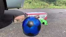 Footballs Vs Balloons Crushing Experiments ! Top10 Crushing