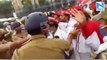 Police lathicharge Samajwadi Party workers protesting outside assembly