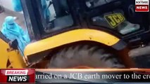 Achievers Prime News:Andhra Covid Victim’s Body Carried To Cremation Ground On JCB.