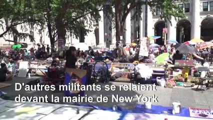 "Black Lives Matter": un slogan géant à Brooklyn