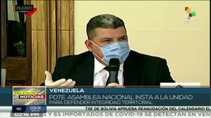 Venezuela: Asamblea Nacional pide unidad en la defensa del territorio