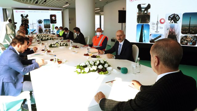 Cumhurbaşkanı Erdoğan Çamlıca Kulesi'ni inceledi