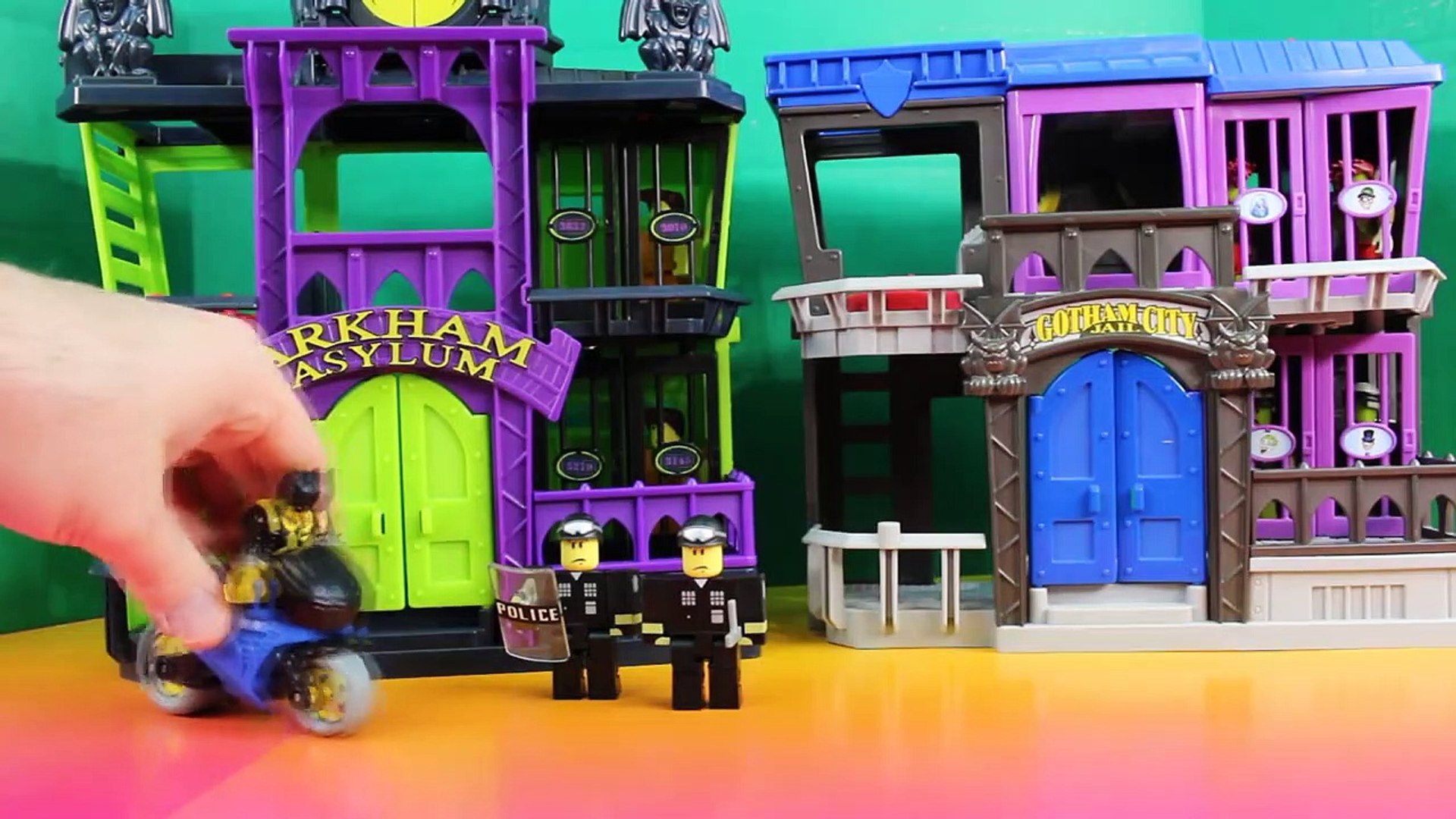 Roblox Toys And Imaginext Arkham Asylum Minecraft And Batman Figures