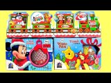 Santa Claus Express Train Kinder Eggs SURPRISE with Mickey Minnie Pooh Tigger Surprise Eggs