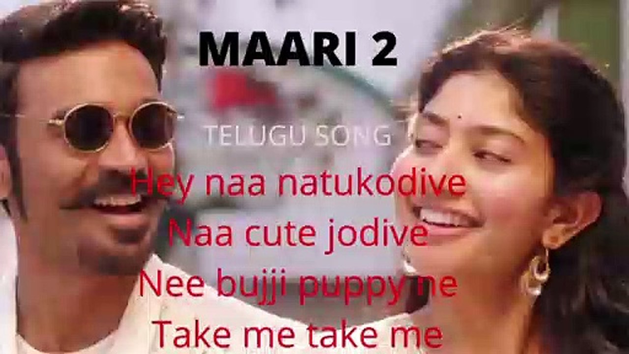 ROWDY BABY|DHANUSH,SAI PAALAVI|MAARI 2|LYRICS IN ENGLISH