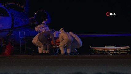 Korona hastası 2 Türk vatandaşı özel uçakla Rusya'dan Bursa'ya getirildi