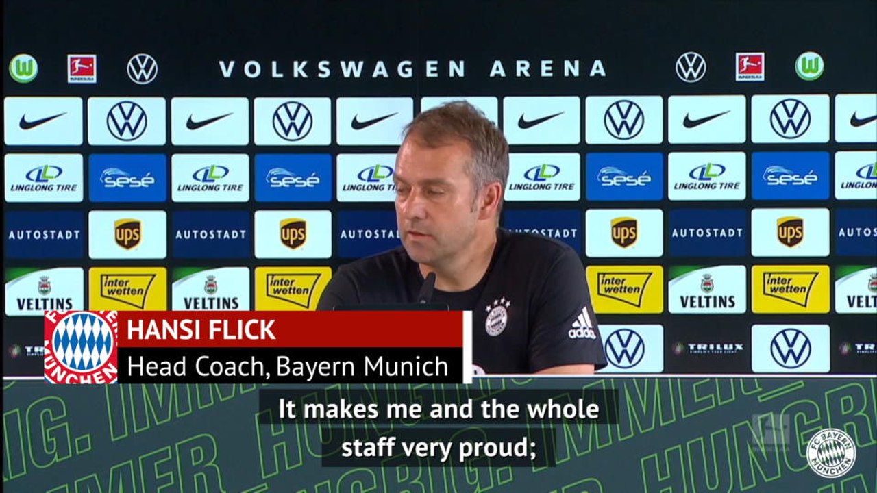Flick delighted with 'incredible' Bayern season
