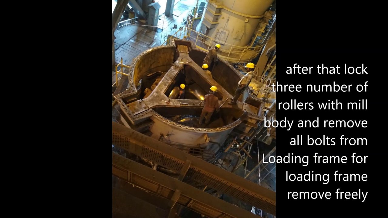 Coal mill overhauling works in thermal power plant