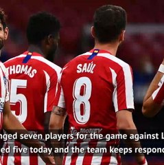 Simeone happy with Atletico strength in depth as they rack up another win