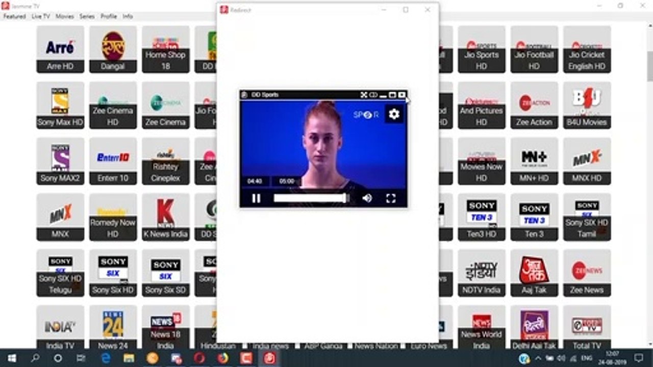 Watch live TV on your PC