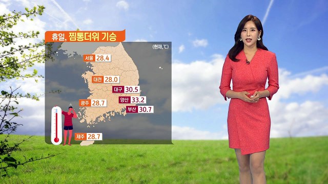 [날씨] 찜통더위 기승...밤까지 동쪽 내륙 소나기 / YTN