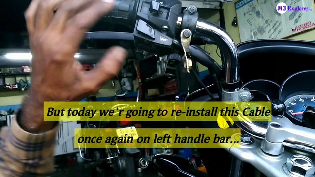 Pulsar switch consoles without removing CHOKE cable in Honda Unicorn ABS