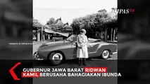 Ridwan Kamil Ajak Ibunda Naik Mobil Antik Setelah 3 Bulan PSBB