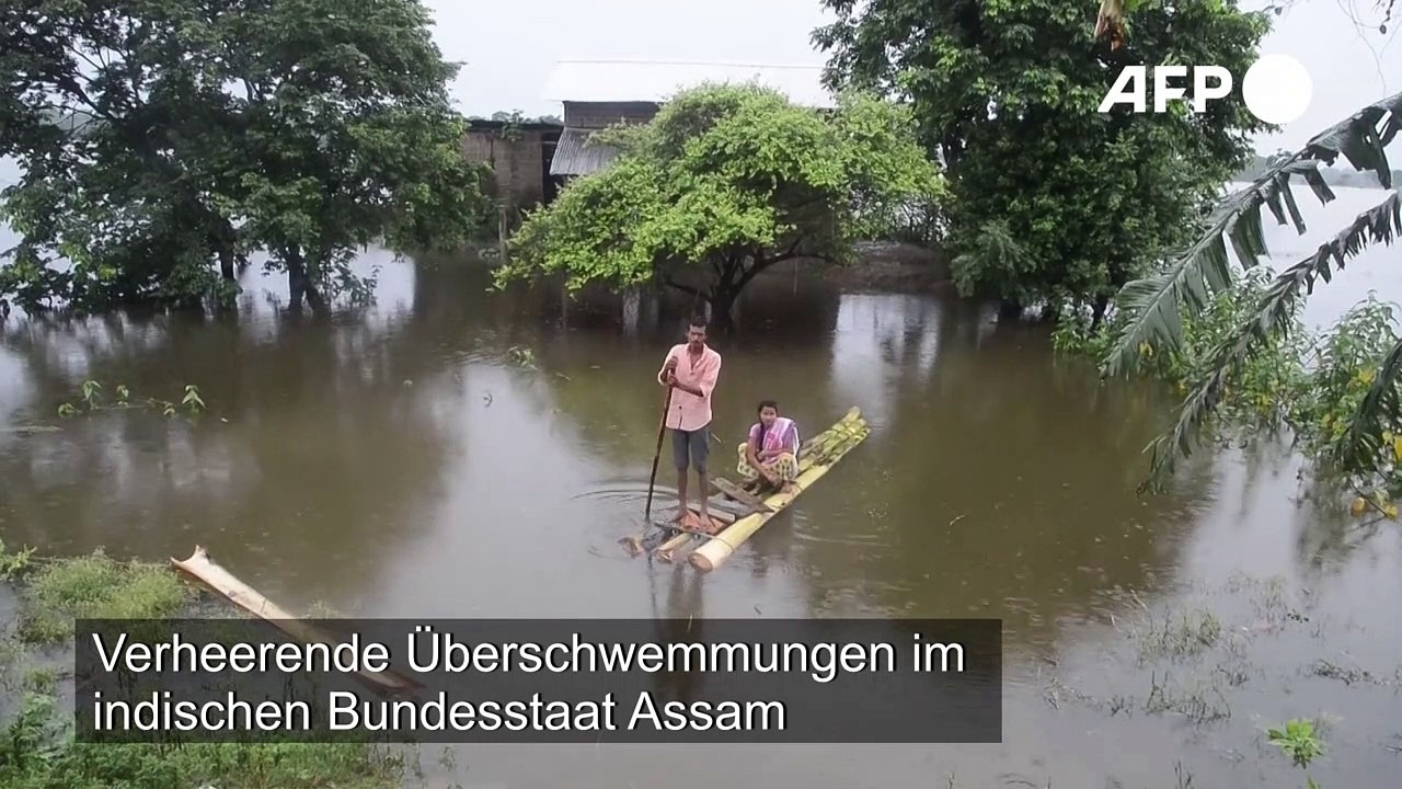 Verheerende Überschwemmungen im Nordosten Indiens