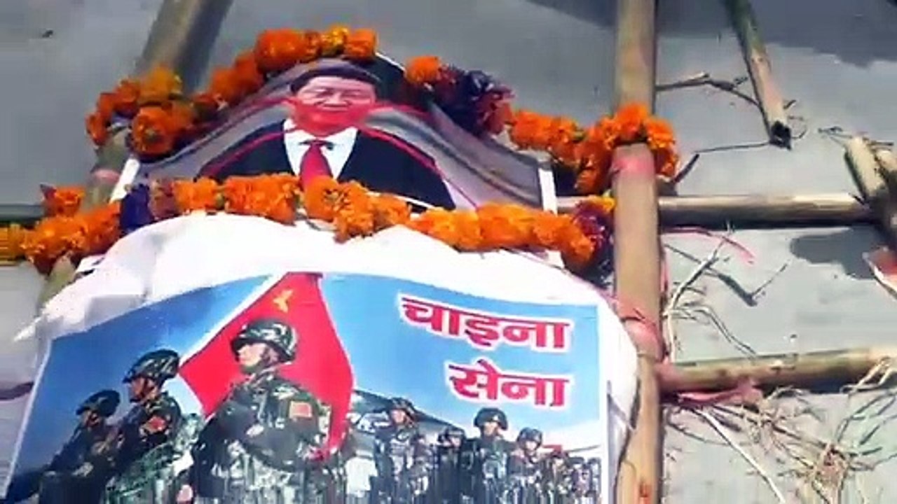 कानपुर: जिले में चीनी सेना की निकाली गई शव यात्रा, हुआ दाह संस्कार