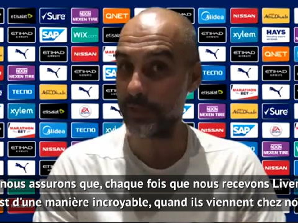 32e j. - Guardiola : "Nous ferons une haie d'honneur à Liverpool"
