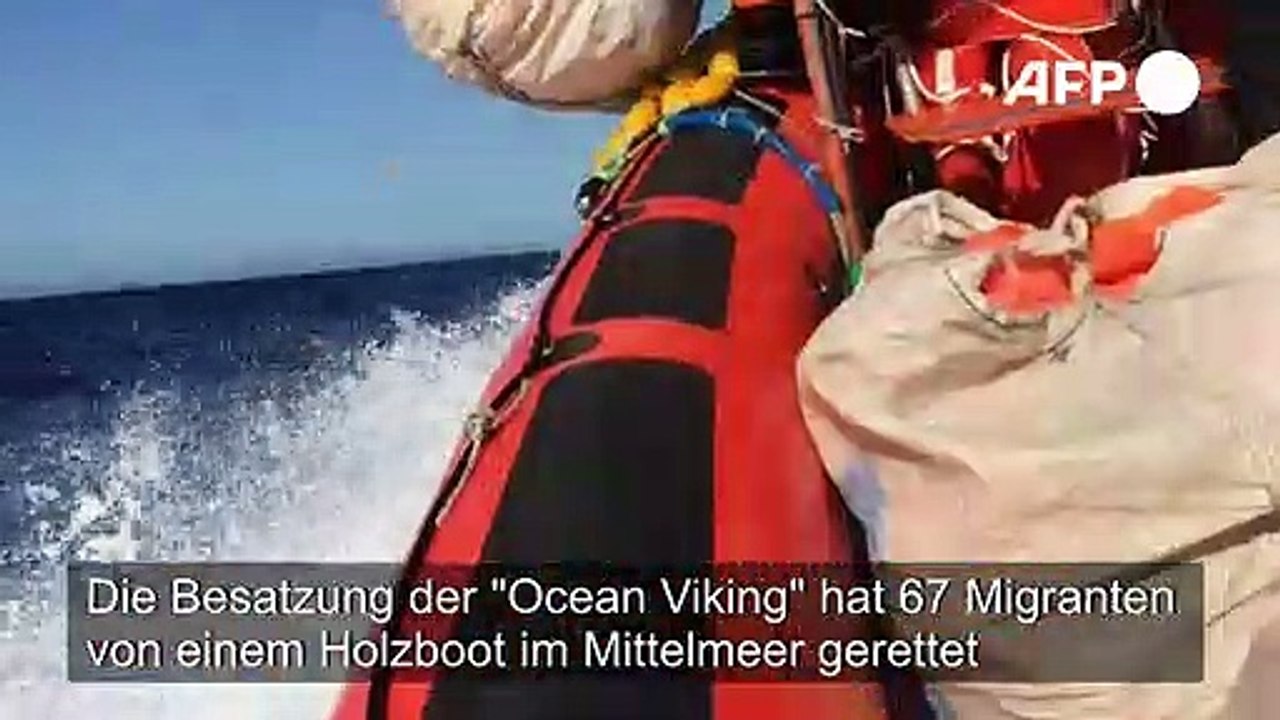 'Ocean Viking'-Aktivisten retten 67 Flüchtlinge im Mittelmeer