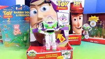 Disney Pixar Toy Story Collection RC Buggy & Woody   Buzz Lightyear Rex Barbie Kids Toy Review