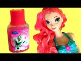 Princess Makeover Ariel the Little Mermaid Elsa Disney Frozen Olaf Bathtime Finger Bath Paint NEW