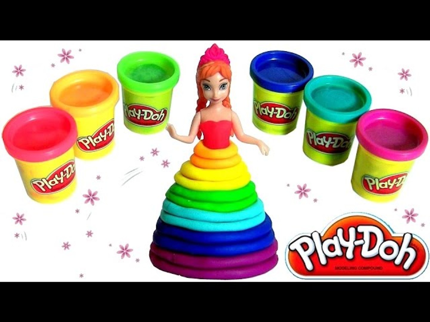 Play Doh Rainbow Ultimate Set Design A Dress Magiclip Princess Anna Disney Frozen Play Doh Arco Iris