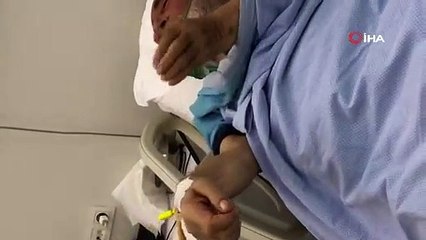 Narkozun etkisinde abdest aldı