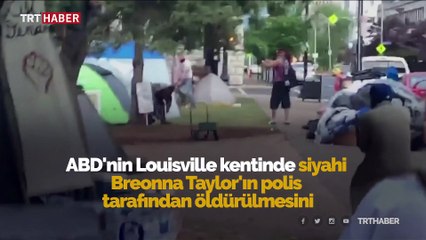 ABD'de protestoculara silahlı saldırı kamerada