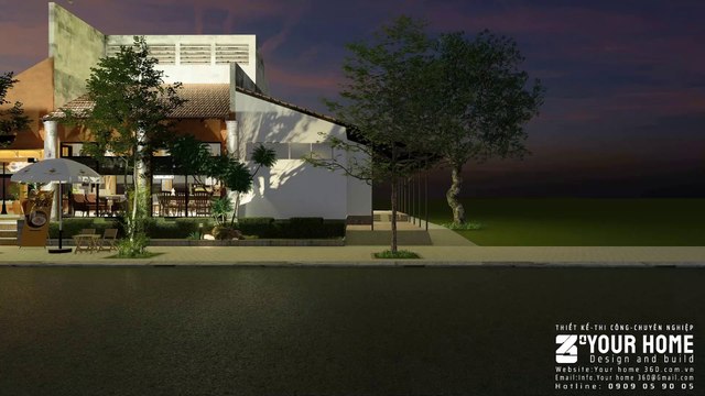THIẾT KẾ QUÁN CAFE SÂN VƯỜN TẠI QUẢNG NGÃI 600m2