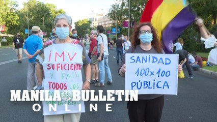 Thousands rally in Madrid for 'social reconstruction' in Spain