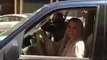 A Saudi women driver looking for passengers in Riyadh - Saudi Arabia